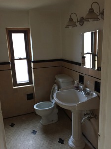 upstairs bathroom - before
